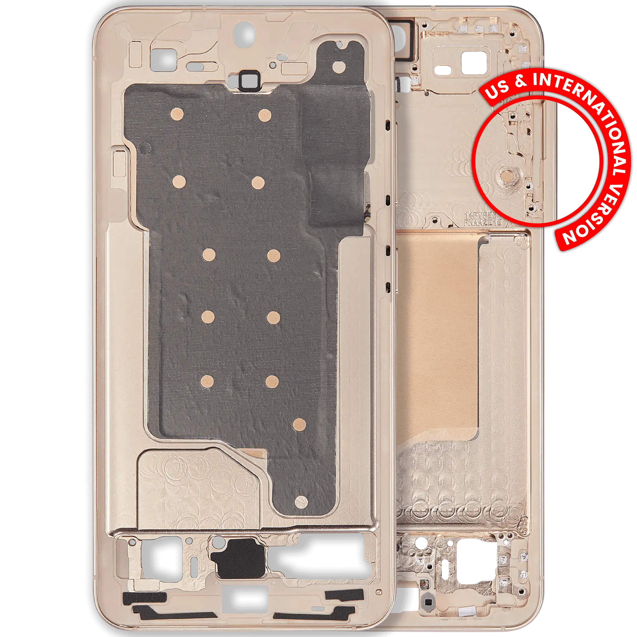 Midframe/Frame for Samsung Galaxy S25 5G (US & International Version) (Pink Gold)