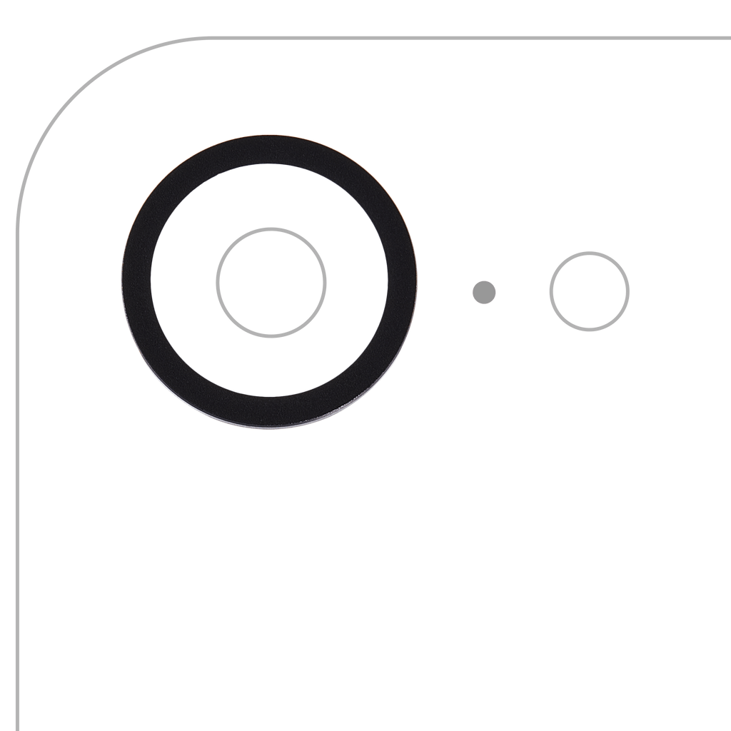 Camera Lens Ring for iPhone 16e (Black)