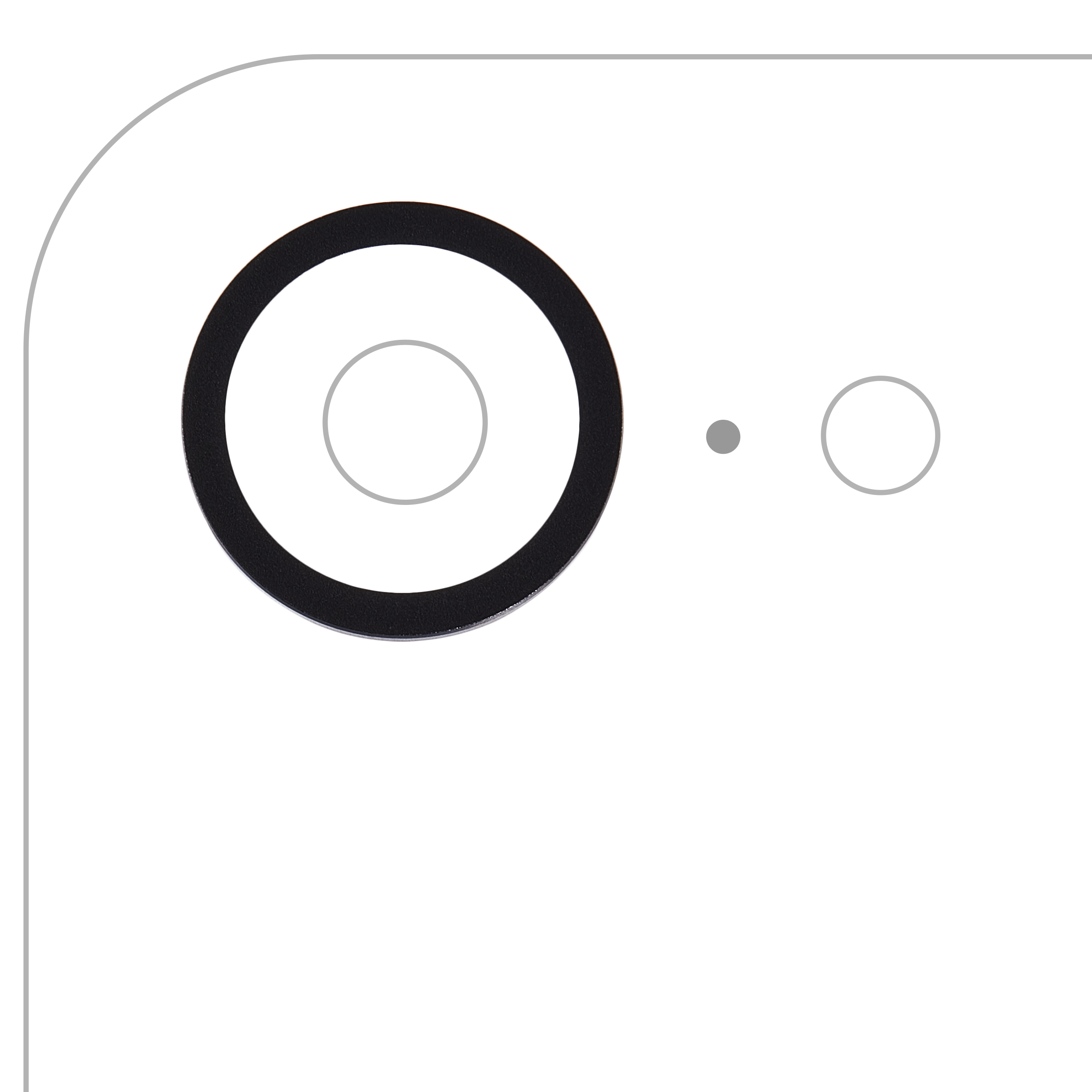 Camera Lens Ring for iPhone 16e (Black)