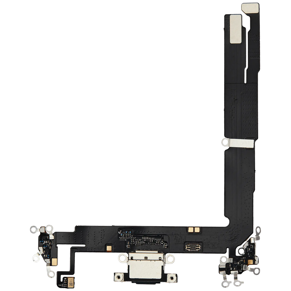 Charging Port Flex Cable for iPhone 16 Plus (Aftermarket Plus) (Black)