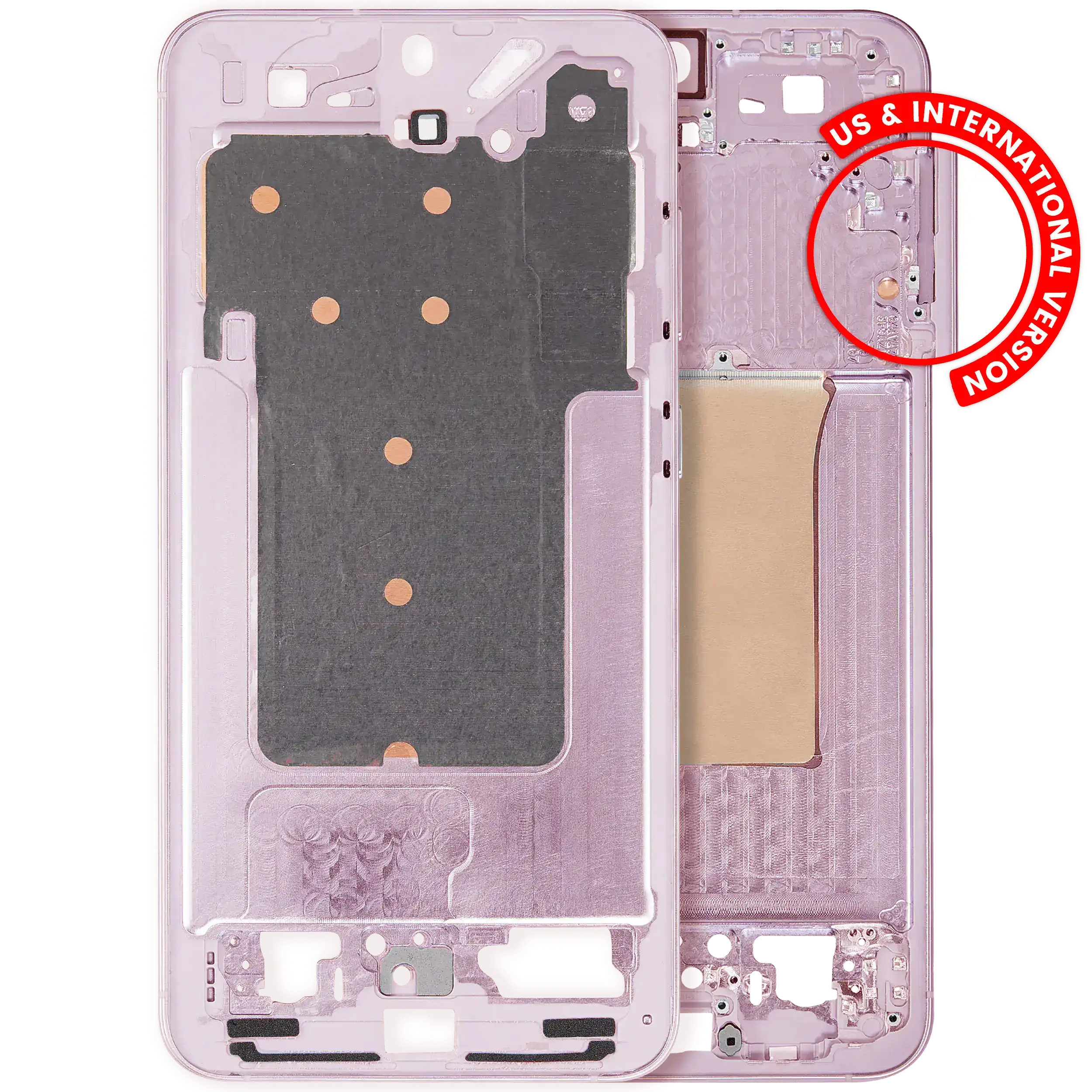 Midframe/Frame for Samsung Galaxy S25 Plus 5G (US and International Version) (Pink Gold)
