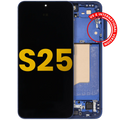 OLED Display with Frame for Samsung Galaxy S25 5G (US & International) (Refurbished) (Navy)