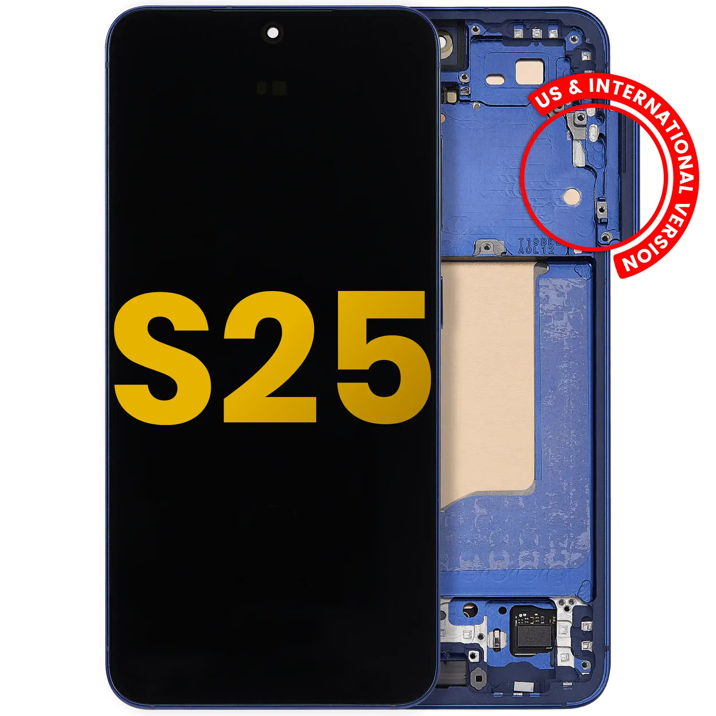 OLED Display with Frame for Samsung Galaxy S25 5G (US & International) (Refurbished) (Navy)