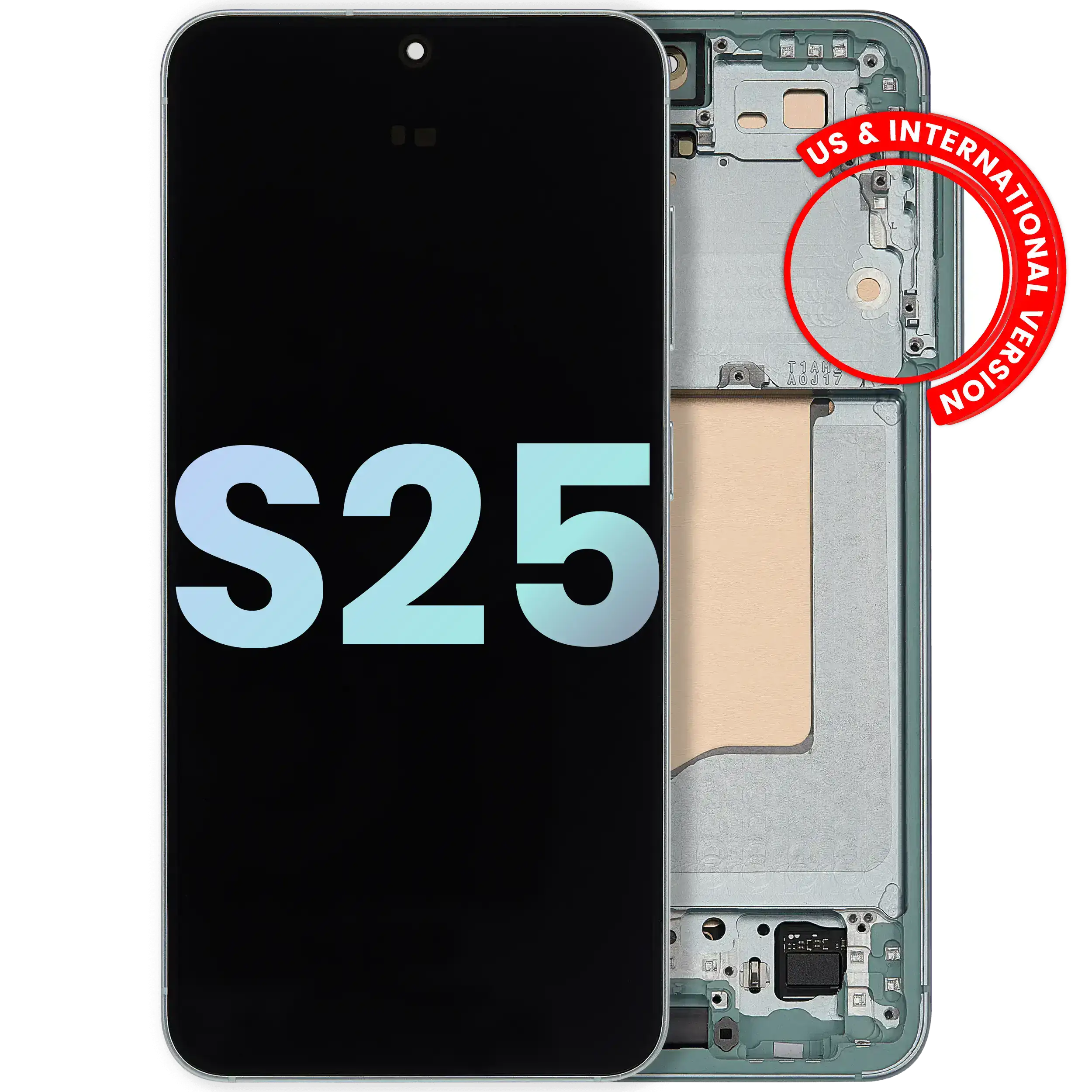 OLED Display with Frame for Samsung Galaxy S25 5G (US & International) (Service Pack) (Mint)