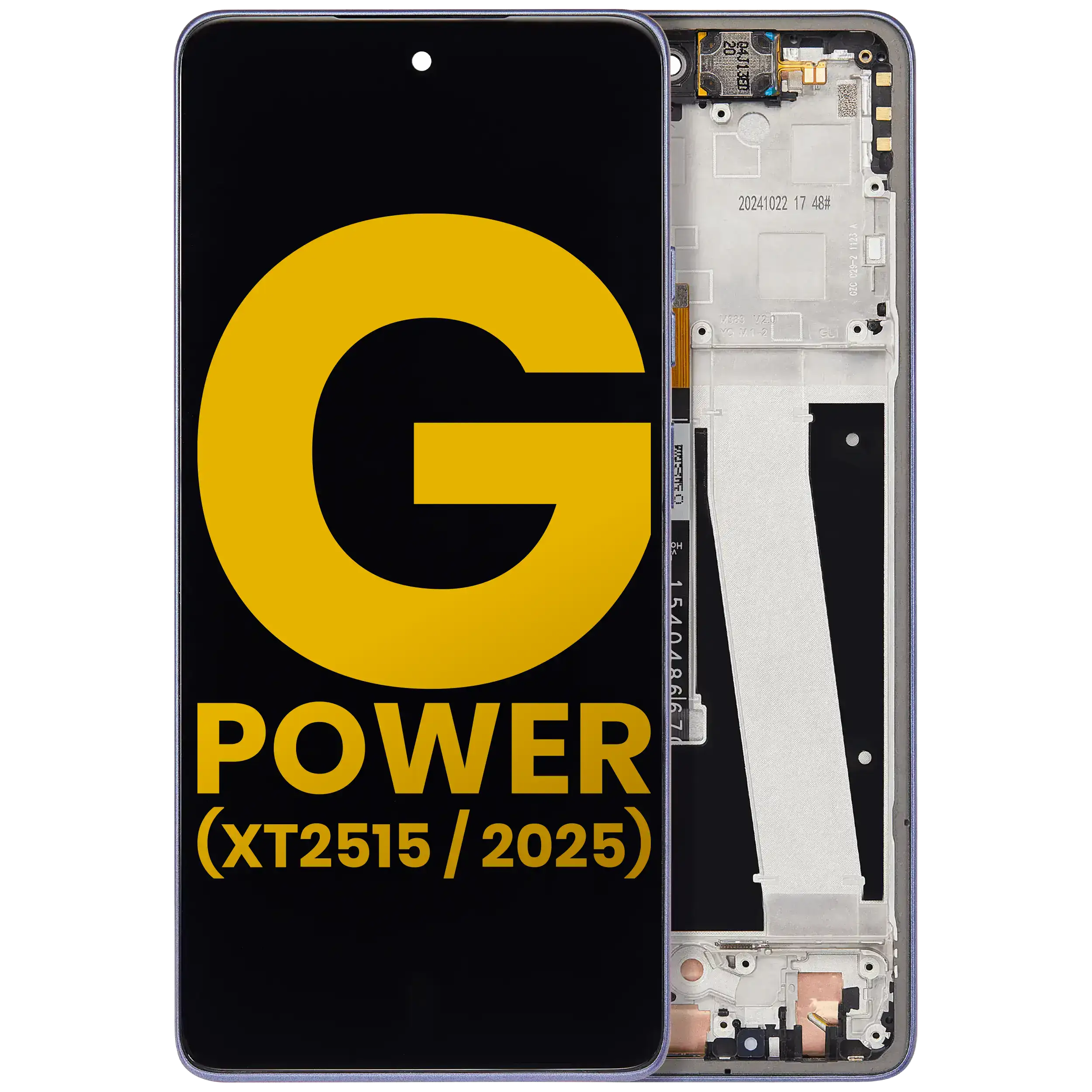 LCD Display with Frame for Motorola Moto G Power 5G (XT2515 / 2025) (Refurbished) (Slate Gray)