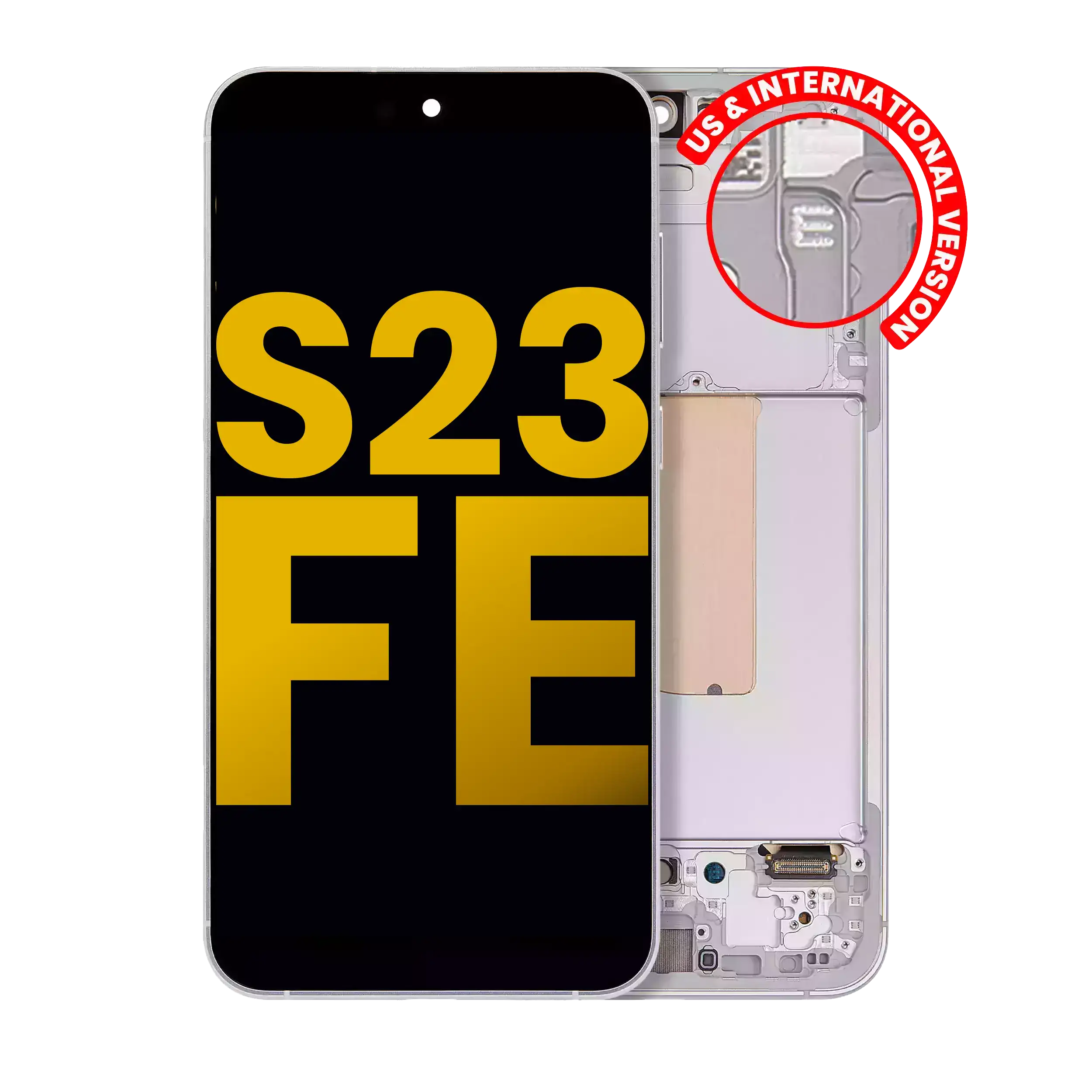OLED-Display mit Rahmen für Samsung Galaxy S23 FE Refurbished