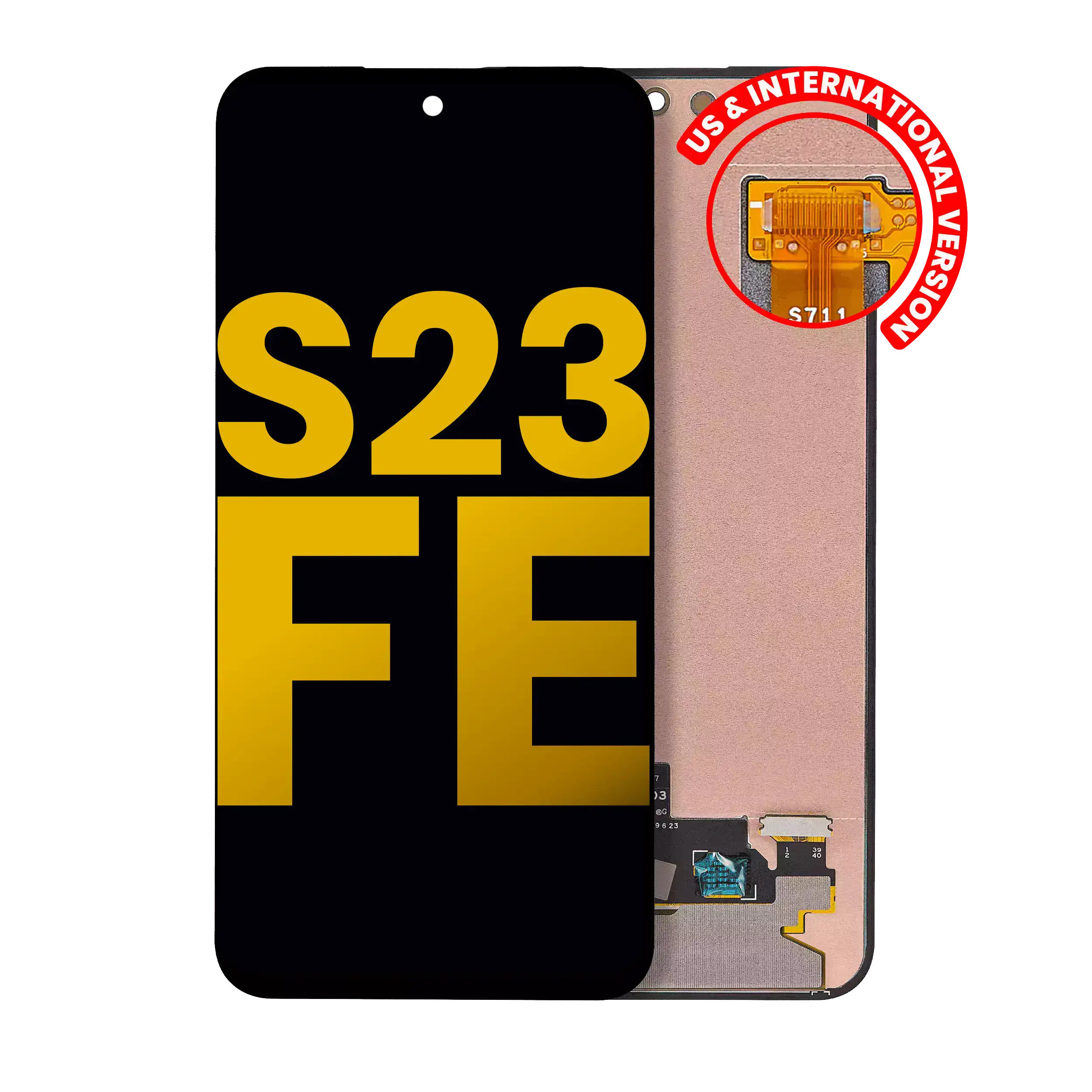 OLED-Display ohne Rahmen für Samsung Galaxy S23 FE generalüberholt