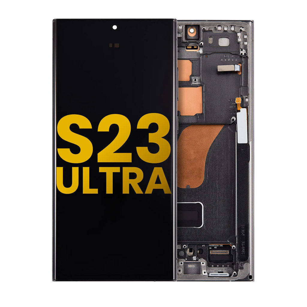 OLED-Display mit Rahmen für Samsung Galaxy S23 Ultra 5G (US & International) (Assembled) (Graphite)