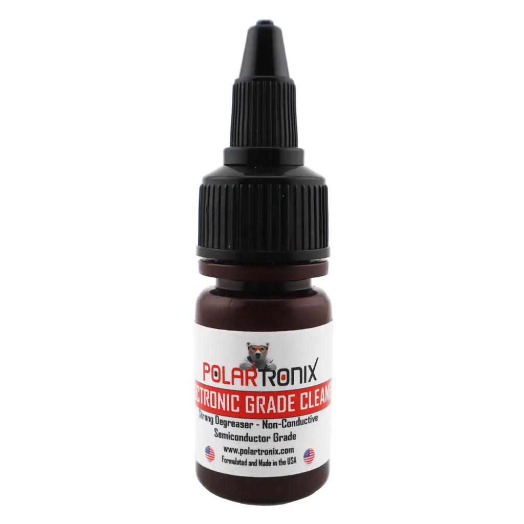 Electronics Cleaner / Flux and Thermal Paste Remover for PCBs, CPUs, GPUs (15ml) (PolarTronix)
