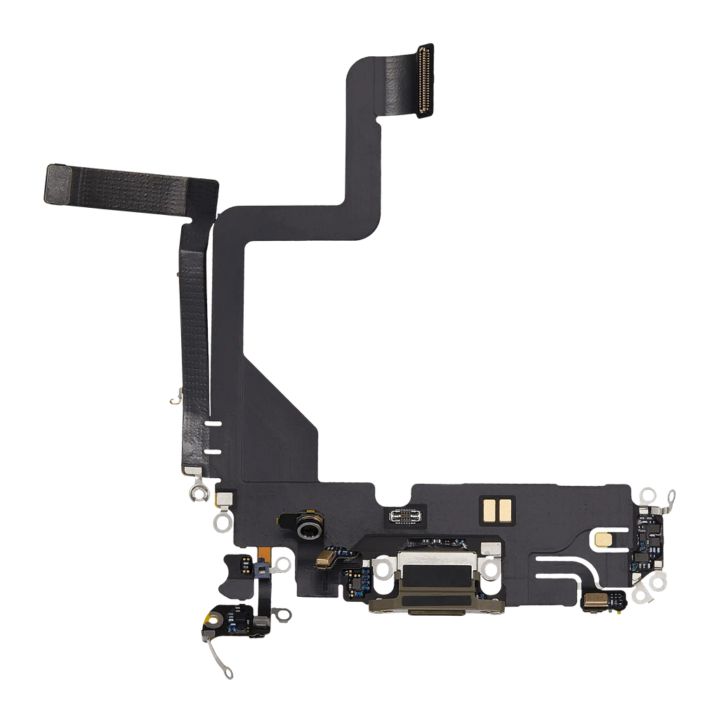Charging Port Flex Cable for iPhone 14 Pro (Used OEM Takeout) (Gold)