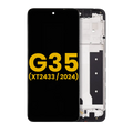 LCD-Display mit Rahmen für Motorola Moto G35 5G Refurbished alle Farben