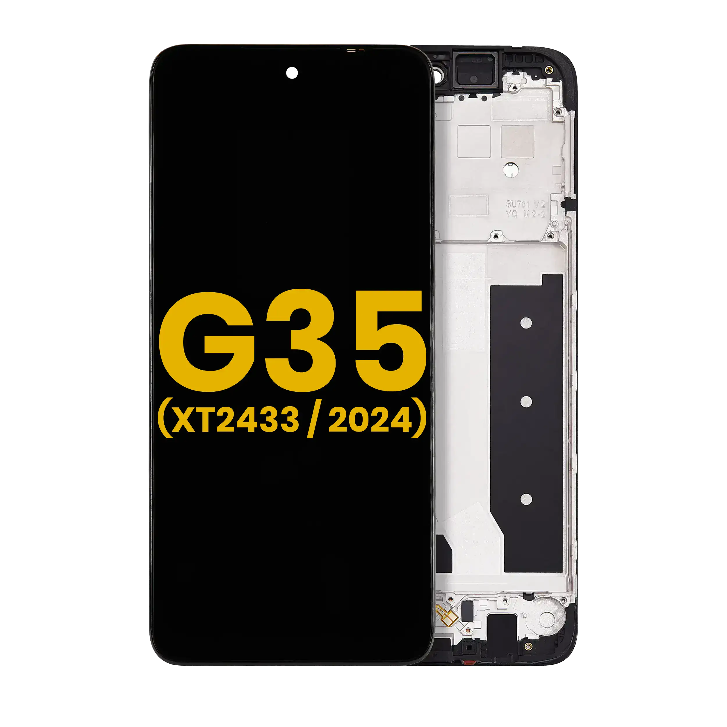 LCD Display with Frame for Motorola Moto G35 5G (XT2433 / 2024) (Refurbished) (All Colors)