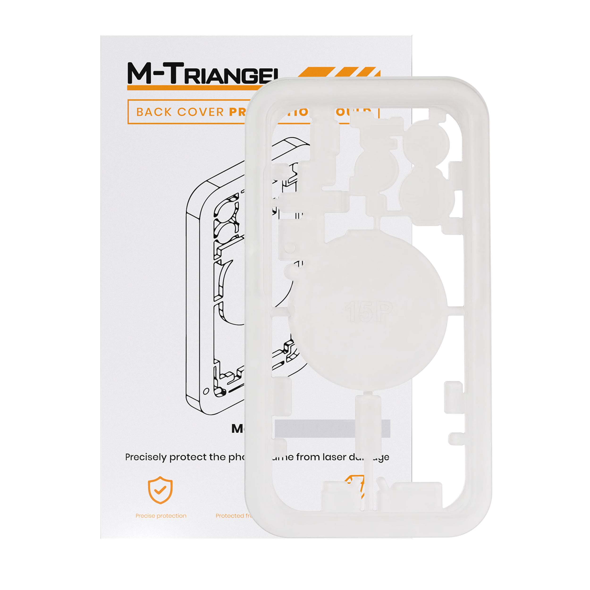 Laserschutzform für iPhone 15 Pro (M-Triangel)