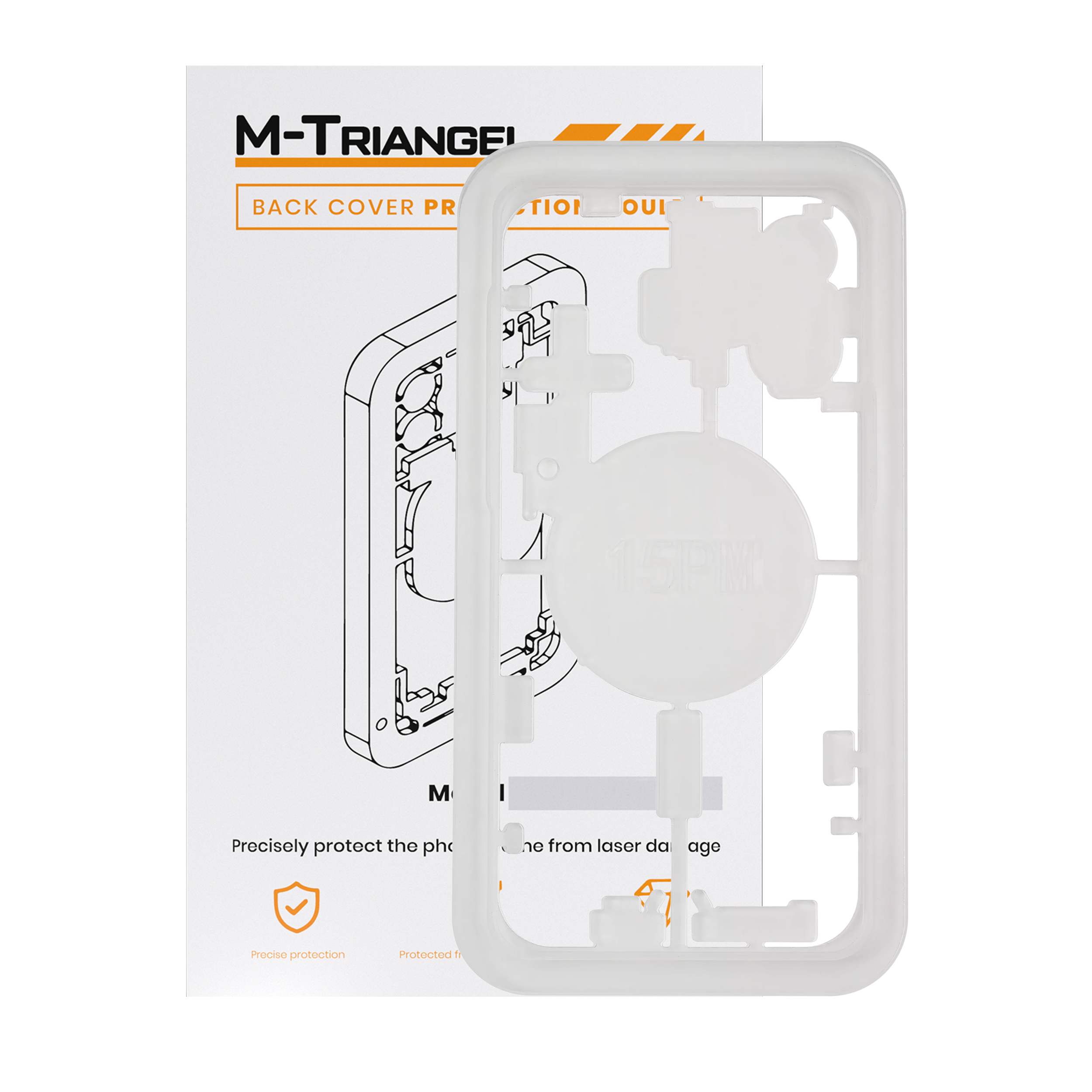 Lasermaschinen-Schutzform für iPhone 15 Pro Max (M-Triangel)