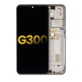 LCD-Display mit Rahmen für Nokia G300 (Refurbished) (Meteor Grey)