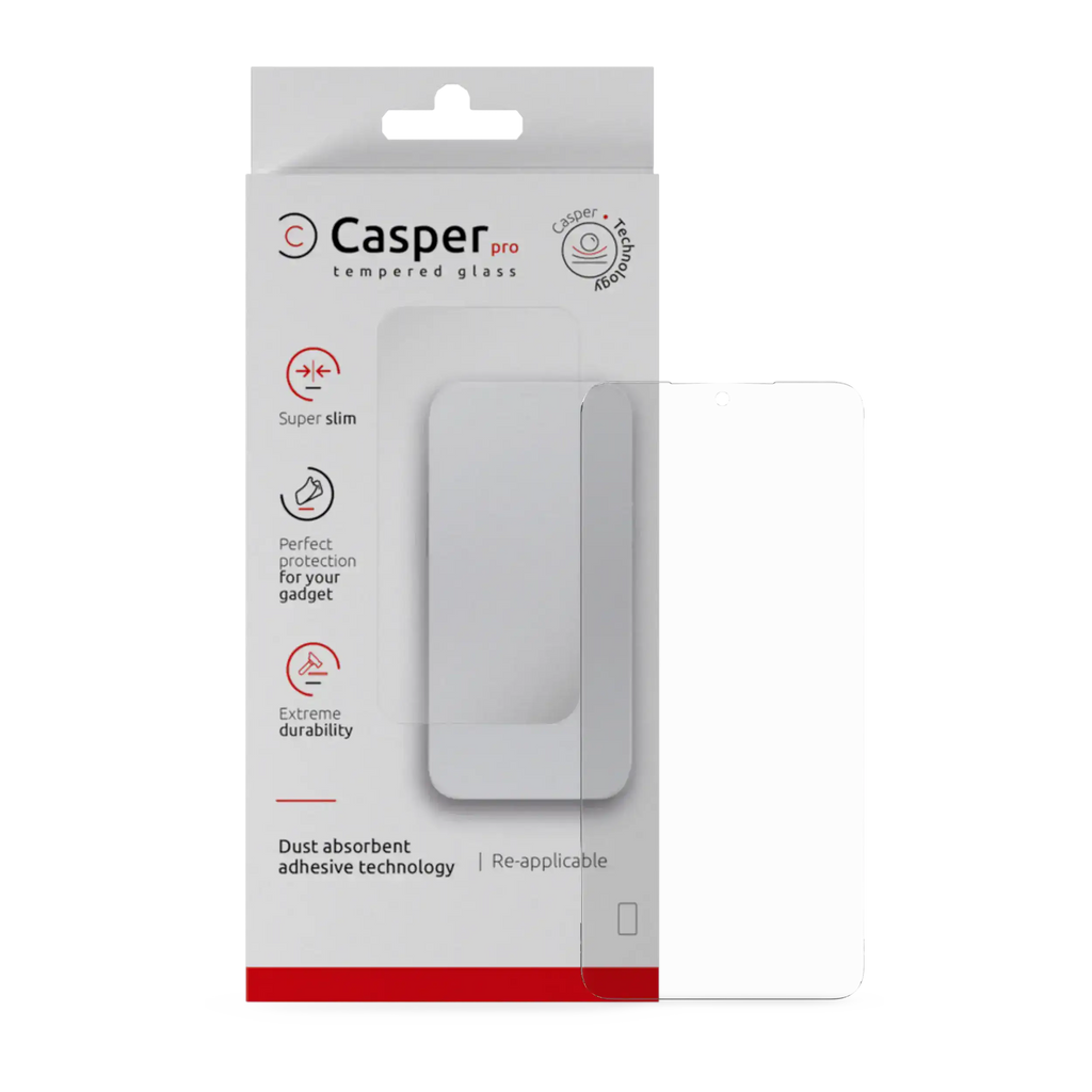 Casper Pro Tempered Glass for Samsung Galaxy S25 Edge (Retail Pack) (Clear)