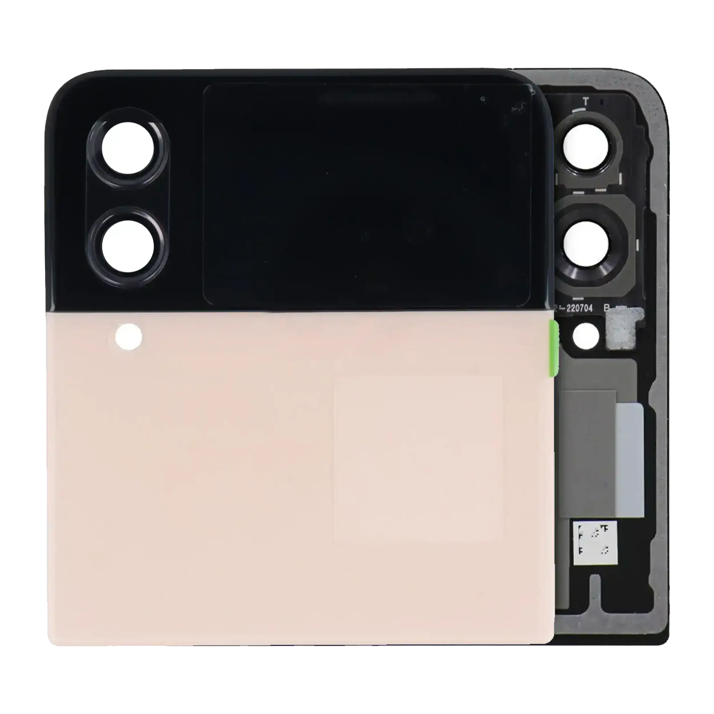 Samsung Galaxy Z Flip 4 5G Äußeres OLED-Display Pink Gold Service Pack