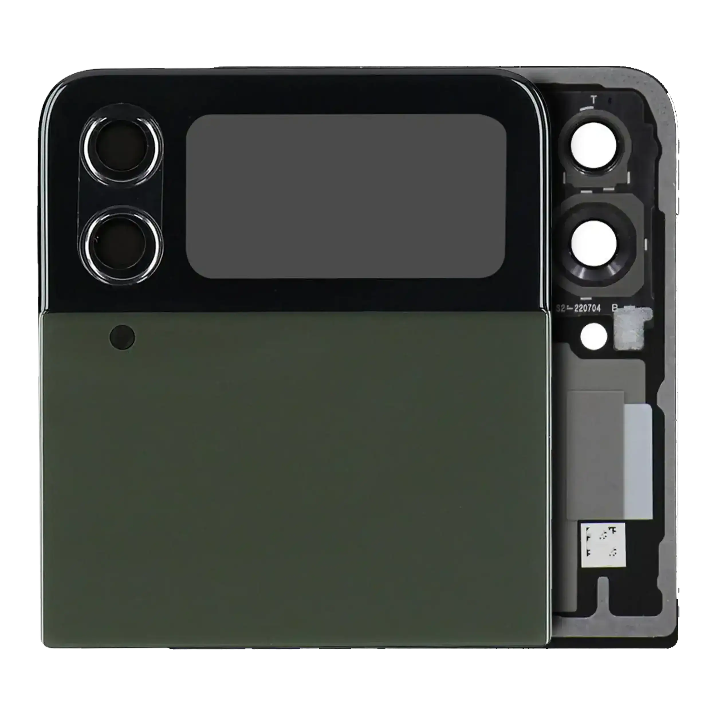 External OLED Display for Samsung Galaxy Z Flip 4 5G (US & International) - Service Pack - Green