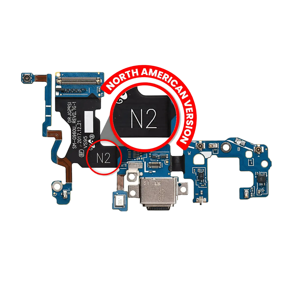 Ladebuchse mit Flexkabel für Samsung Galaxy S9 US-Version Service Pack