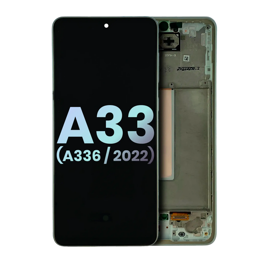 OLED Display with Frame for Samsung Galaxy A33 5G (A336 / 2022) (Service Pack) (Awesome White)