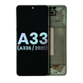 OLED Display with Frame for Samsung Galaxy A33 5G (A336 / 2022) (Service Pack) (Awesome White)