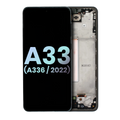 OLED Display with Frame for Samsung Galaxy A33 5G (A336 / 2022) (Service Pack) (Black)
