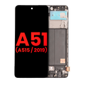 OLED-Display mit Rahmen für Samsung Galaxy A51 4G Aftermarket Plus