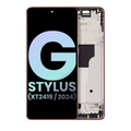 OLED-Display mit Rahmen für Moto G Stylus 5G (XT2419) – Scarlet Wave OEM
