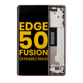 OLED-Display m. Rahmen f. Motorola Edge 50 Fusion 5G (Refurb) Hot Pink