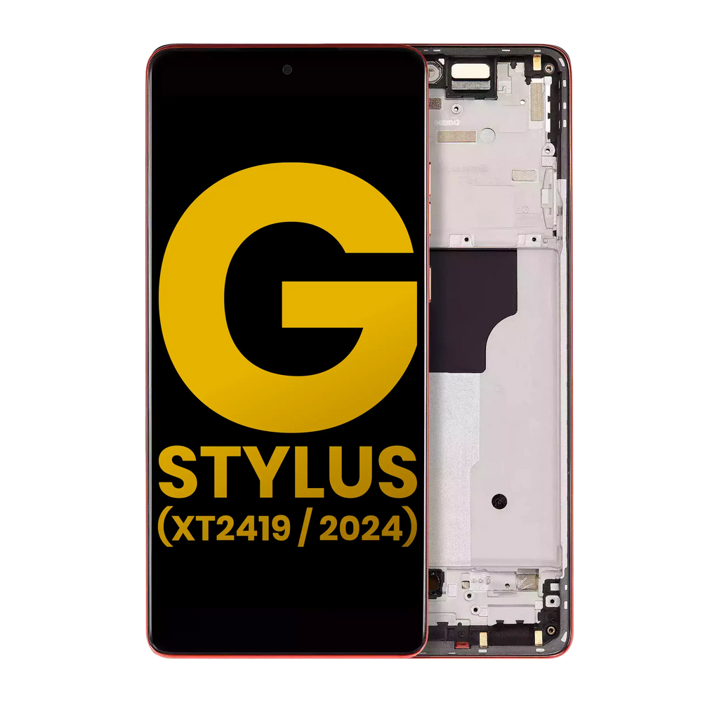 OLED Display with Frame for Motorola Moto G Stylus 5G (XT2419 / 2024) (Refurbished) (Scarlet Wave)