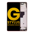 Display mit Rahmen für Moto G Stylus 5G (2024) Scarlet Wave Generalüberholt