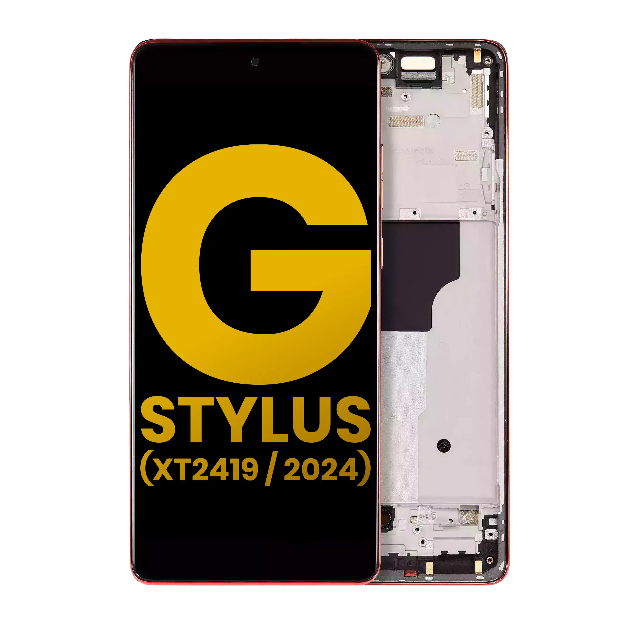 Display mit Rahmen für Moto G Stylus 5G (2024) Scarlet Wave Generalüberholt