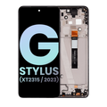 LCD-Display mit Rahmen für Motorola Moto G Stylus 5G OEM Rose Champagne