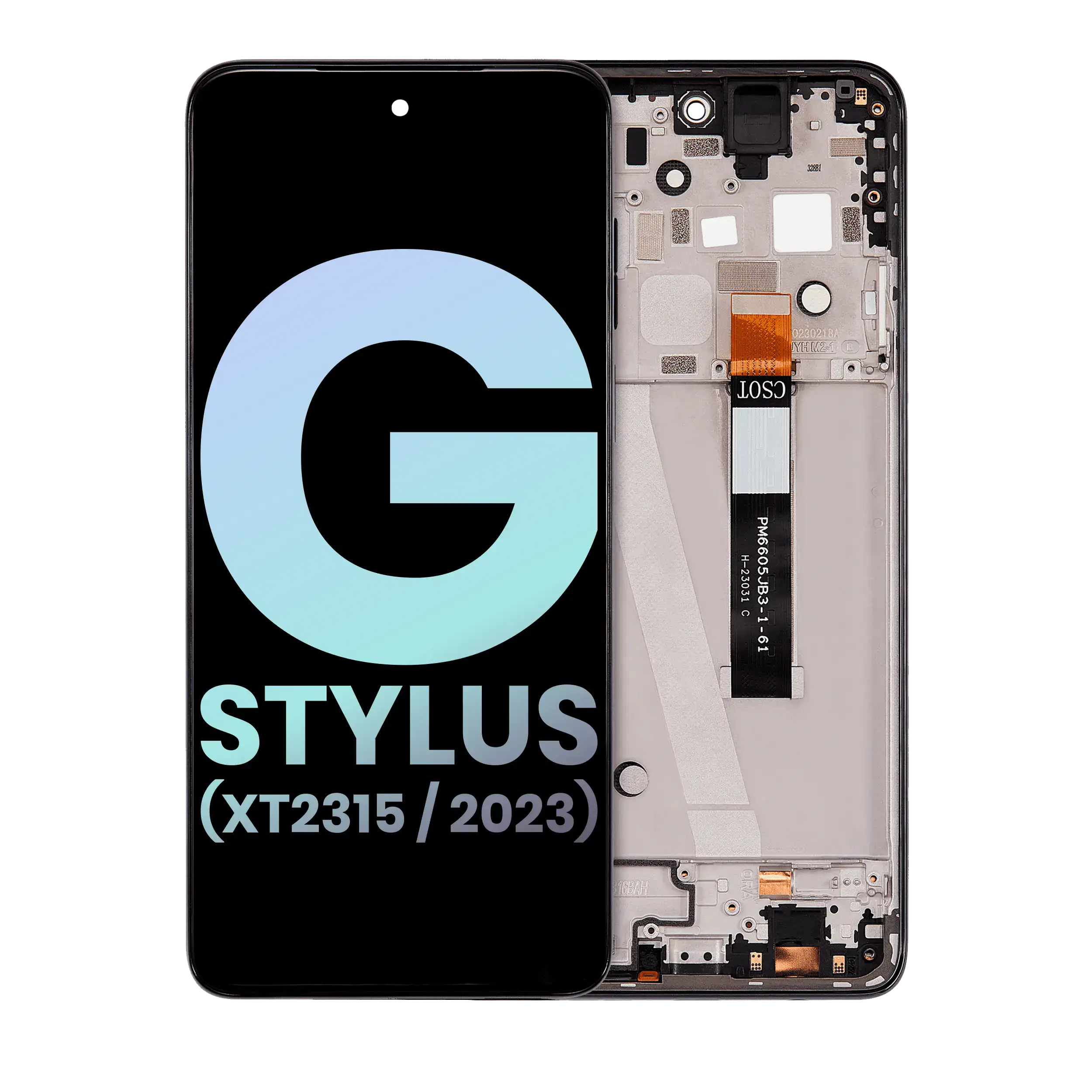 LCD Display with Frame for Motorola Moto G Stylus 5G (XT2315 / 2023) (Original OEM) (Rose Champagne)