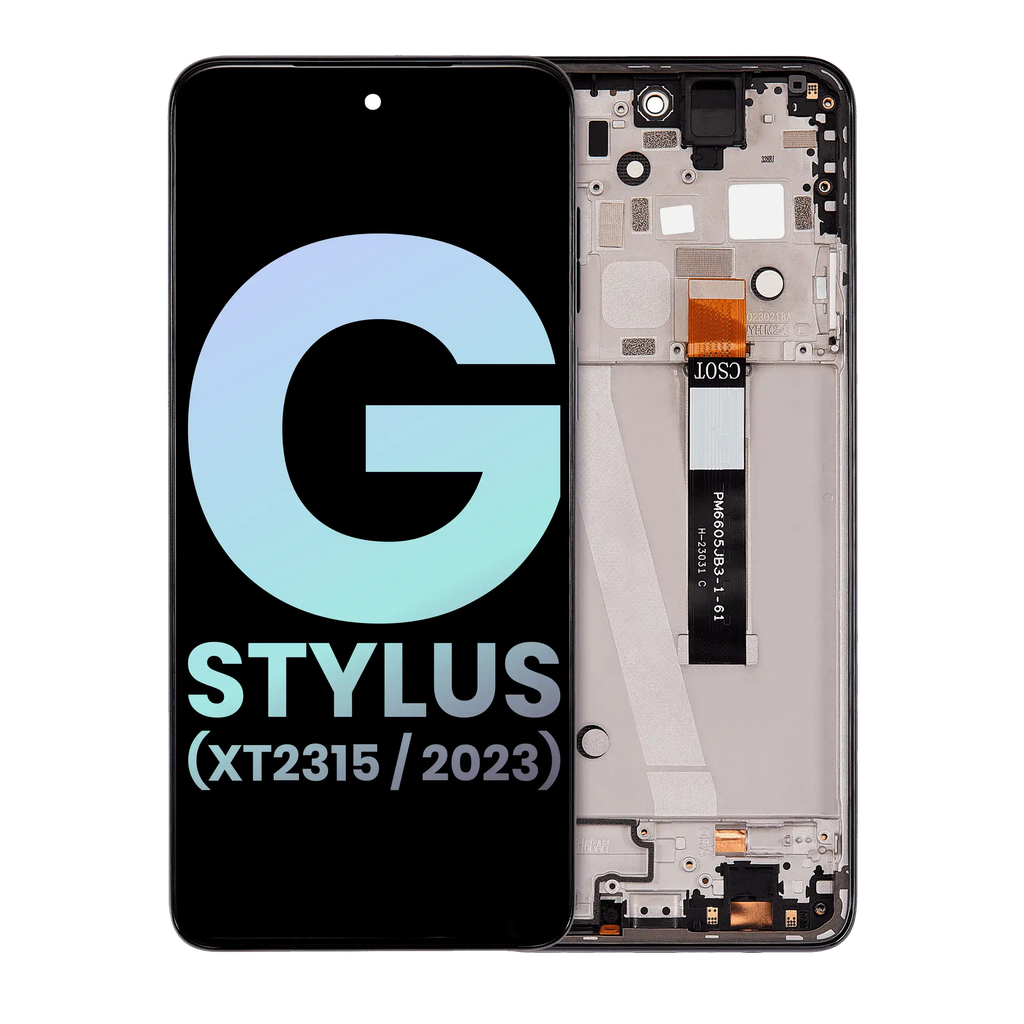 LCD Display with Frame for Motorola Moto G Stylus 5G (XT2315 / 2023) (Original OEM) (Cosmic Black)