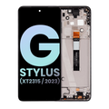 LCD-Display mit Rahmen für Moto G Stylus 5G (Original OEM) (Cosmic Black)