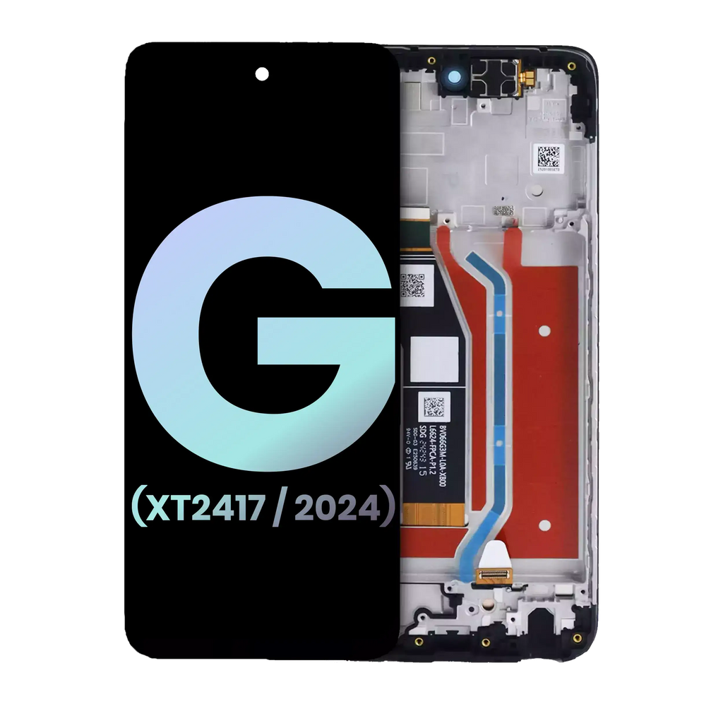 Original OEM LCD Display with Frame for Motorola Moto G 5G (XT2417 / 2024) (Sage Green)
