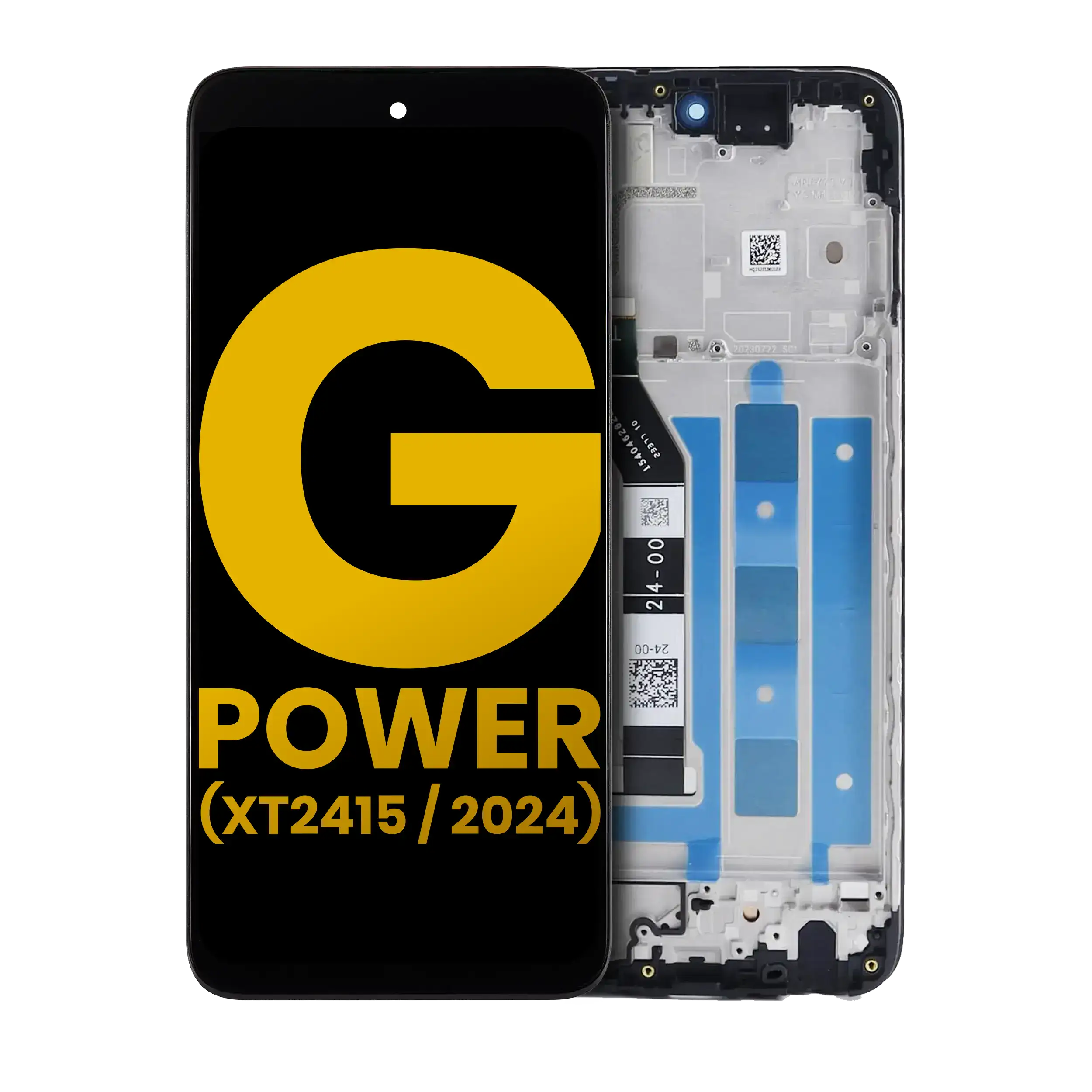 LCD Display with Frame for Motorola Moto G Power 5G (XT2415 / 2024) (Refurbished) (All Colors)