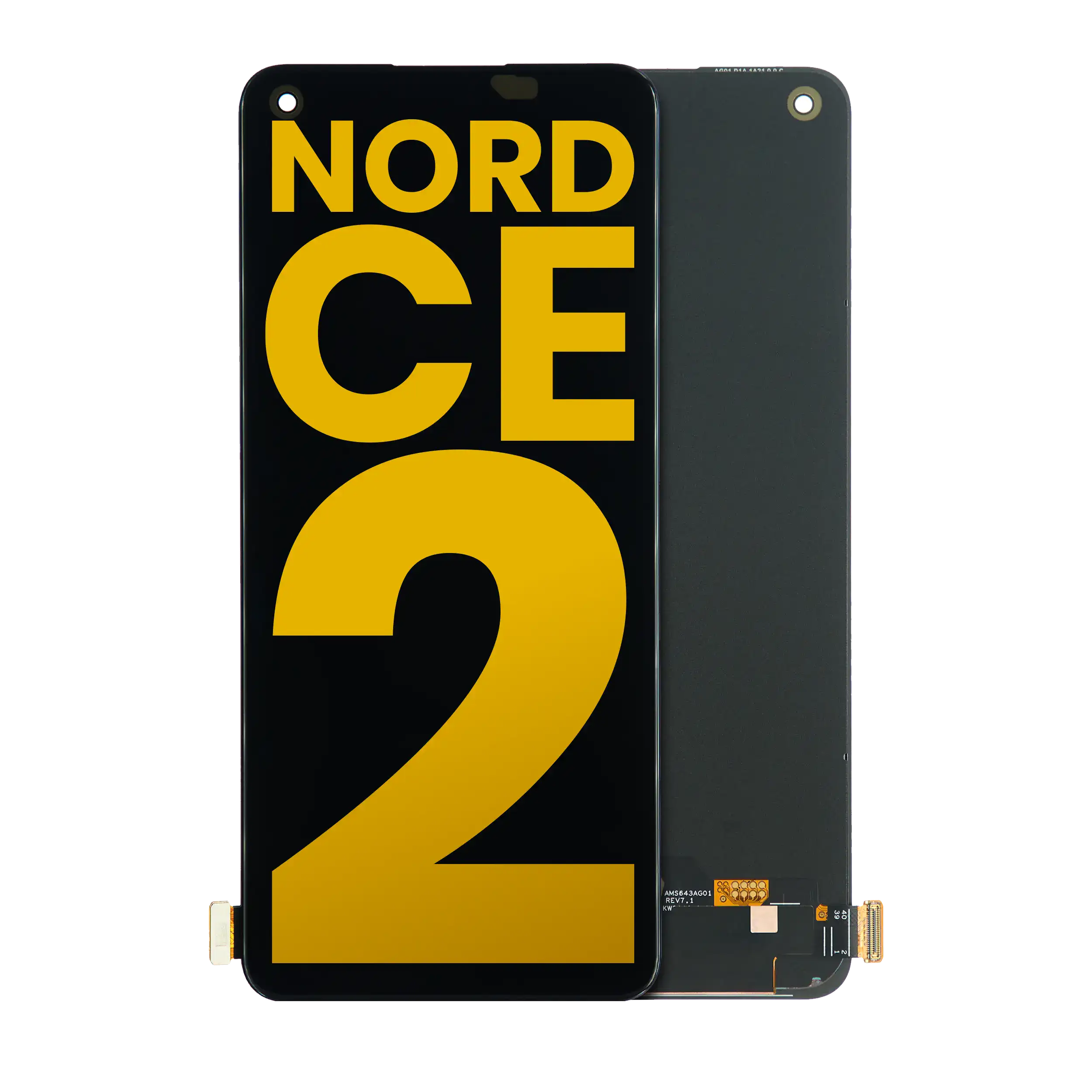 OLED-Display ohne Rahmen für OnePlus Nord CE 2 5G (Refurbished) (Alle Farben)
