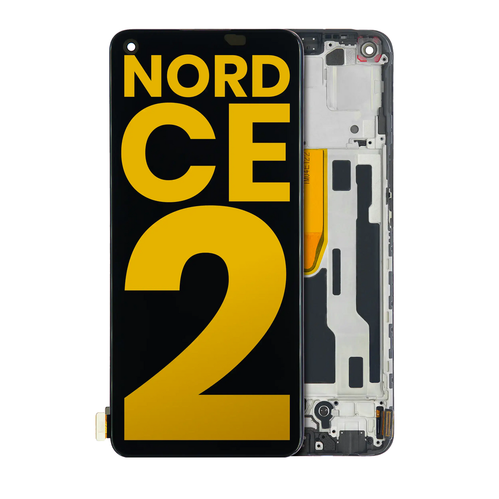 OLED-Display mit Rahmen für OnePlus Nord CE 2 5G (Refurbished) (Alle Farben)