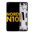 LCD-Display mit Rahmen für OnePlus Nord N10 5G (Refurbished) (Midnight Ice)