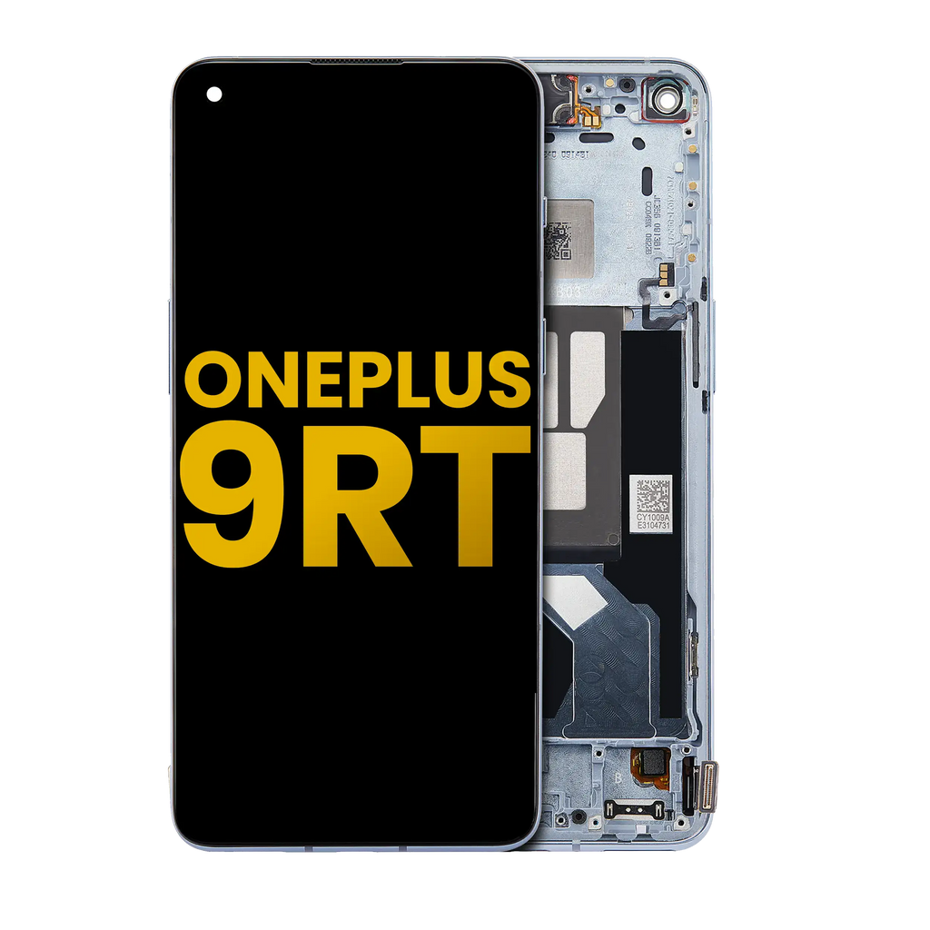 OLED-Display mit Rahmen für OnePlus 9RT 5G (Refurbished) (Nano Silver)