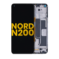 LCD-Display mit Rahmen für OnePlus Nord N200 5G (Refurbished) (Alle Farben)