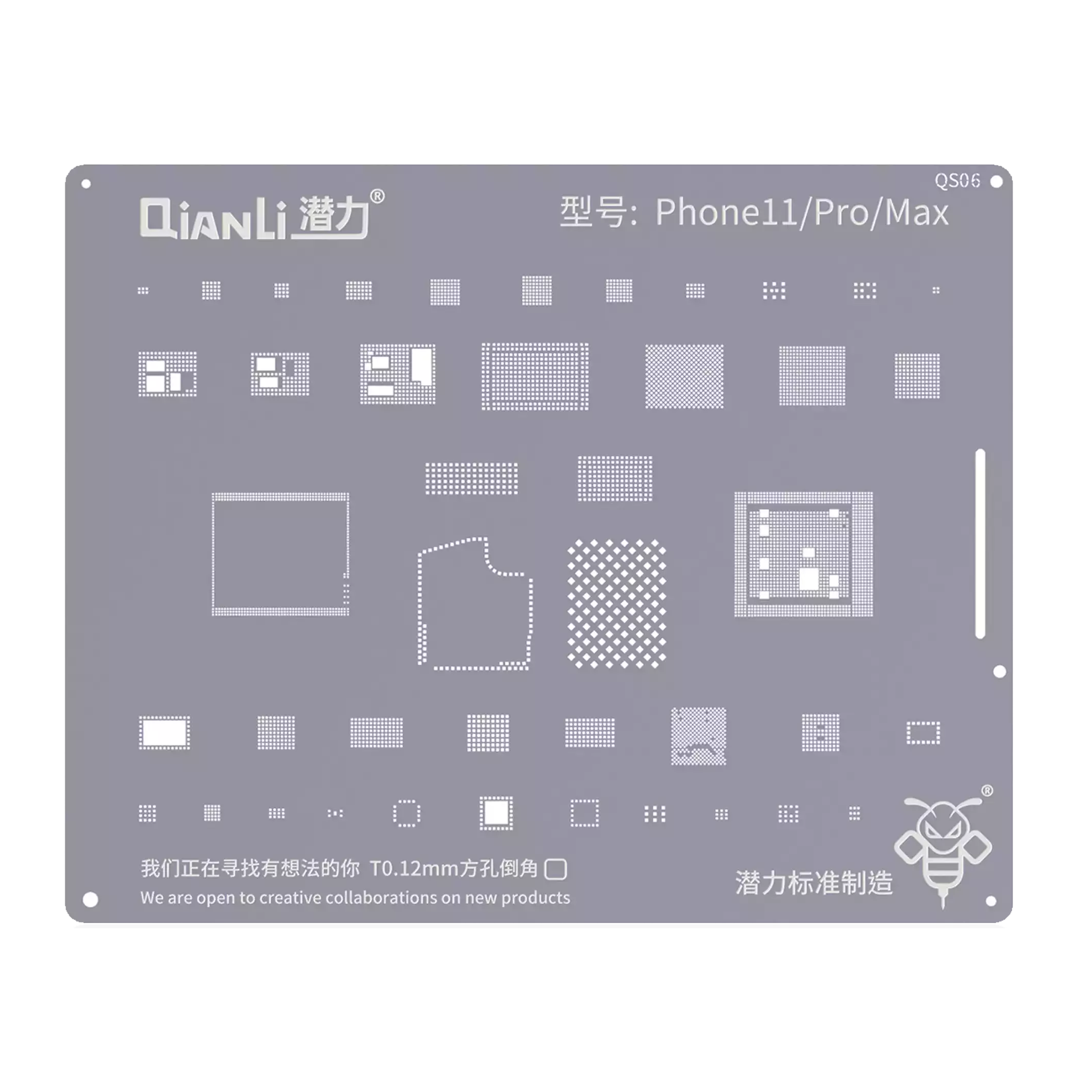 Bumblebee Stencil (QS06) for iPhone 11 / 11 Pro (Qianli)