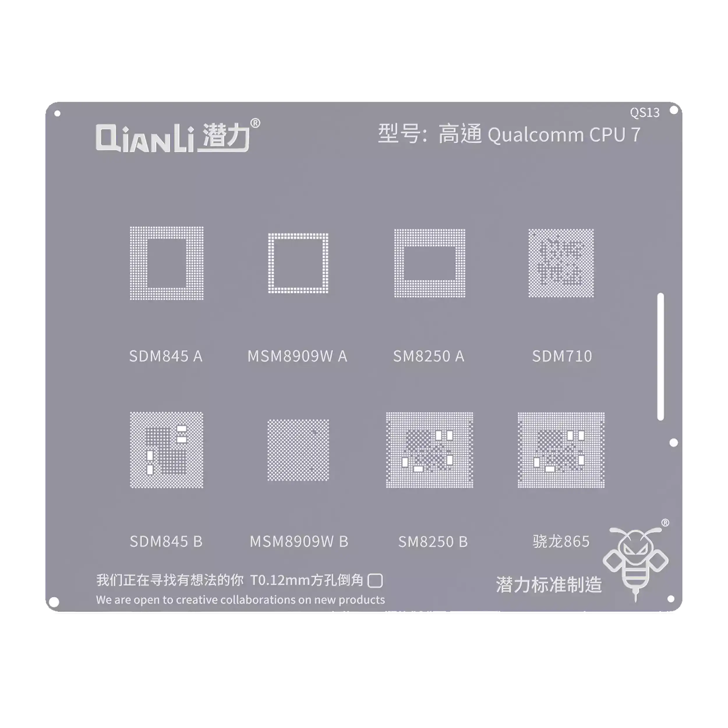 Qianli Bumblebee QS13 Schablone Qualcomm CPU7 SDM845/710/865