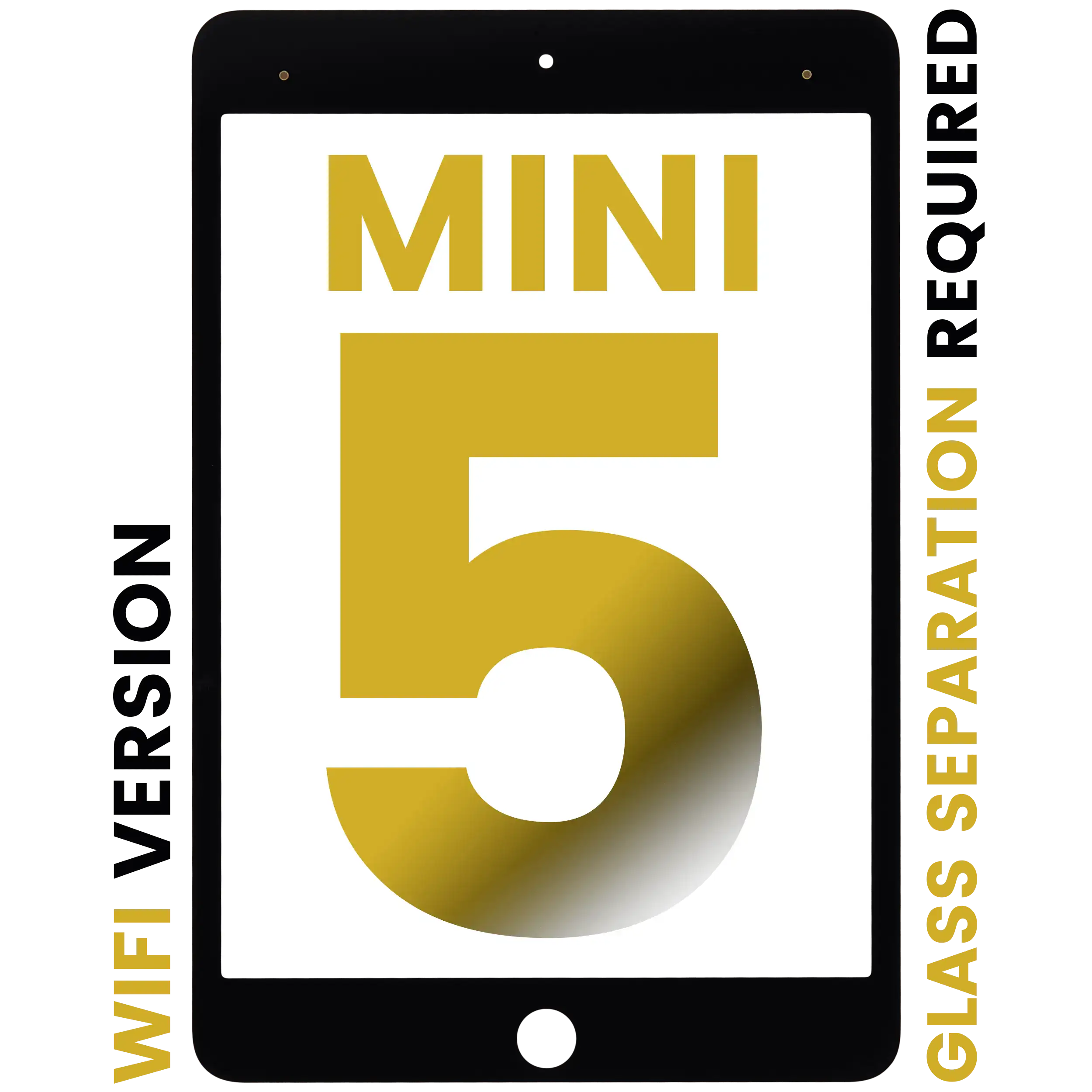 Front Glass for iPad Mini 5 (Glass separation required, WiFi only, all colors)