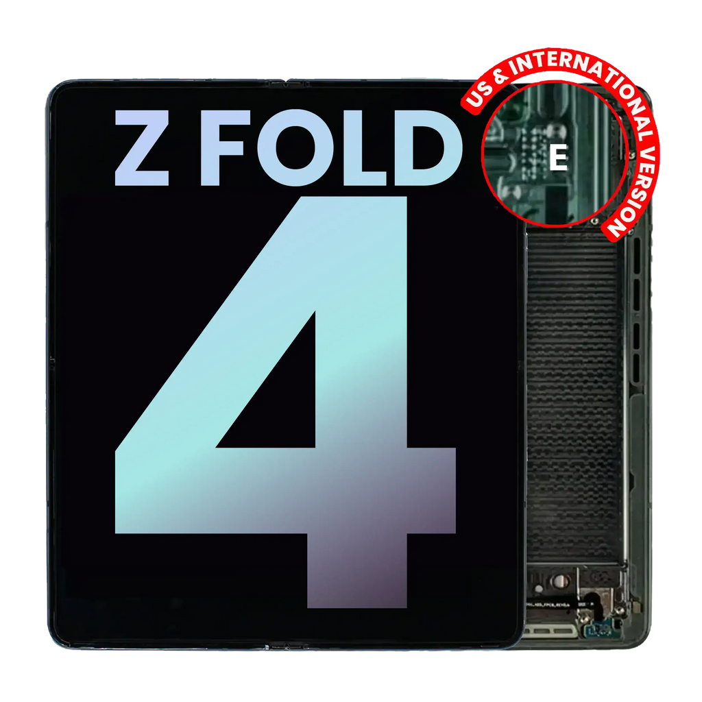 Inneres OLED-Display mit Rahmen Samsung Galaxy Z Fold 4 Service Pack Graygreen