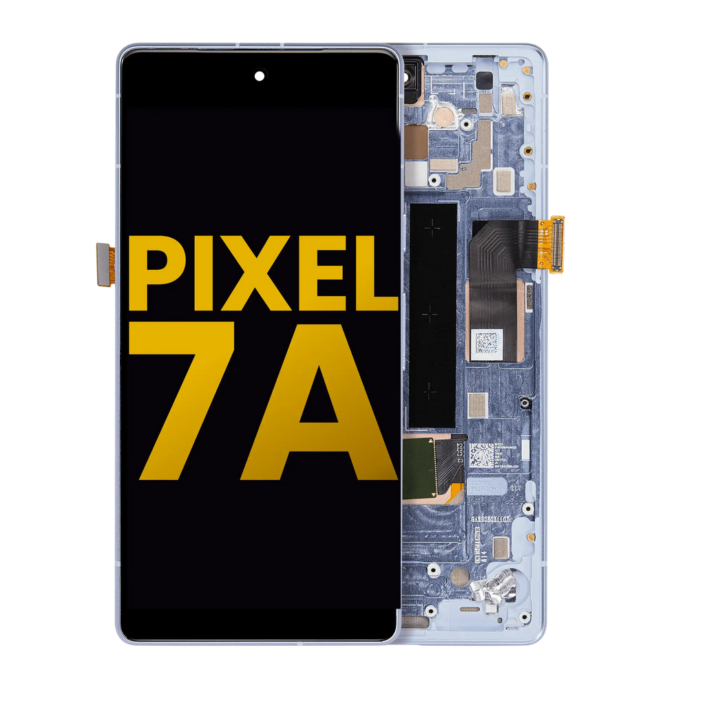 OLED-Display mit Rahmen und Fingerabdrucksensor für Pixel 7a (Refurb., Sea)
