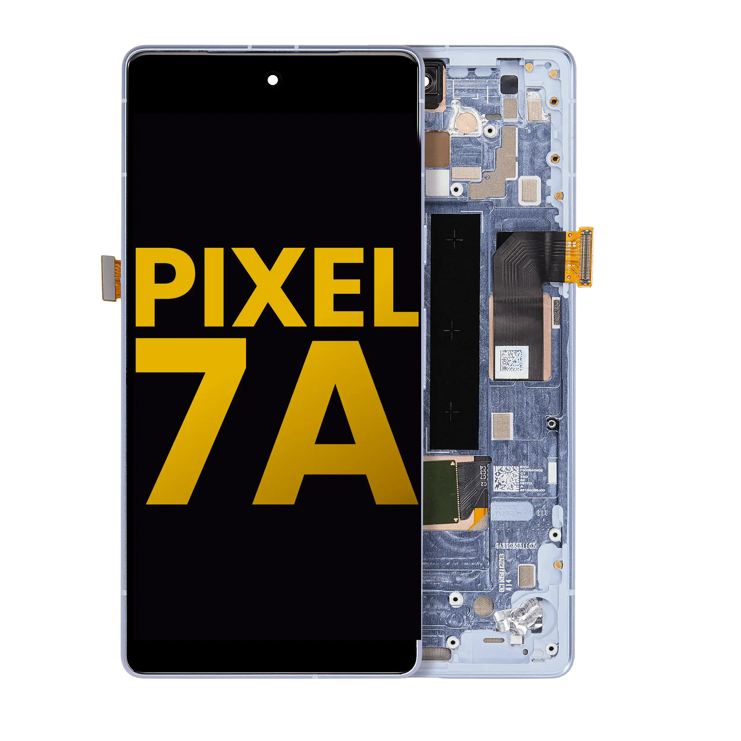 OLED-Display mit Rahmen und Fingerabdrucksensor für Pixel 7a (Refurb., Sea)