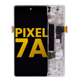 OLED Display with Frame and Fingerprint Sensor for Google Pixel 7a 5G (Refurbished) (Snow)